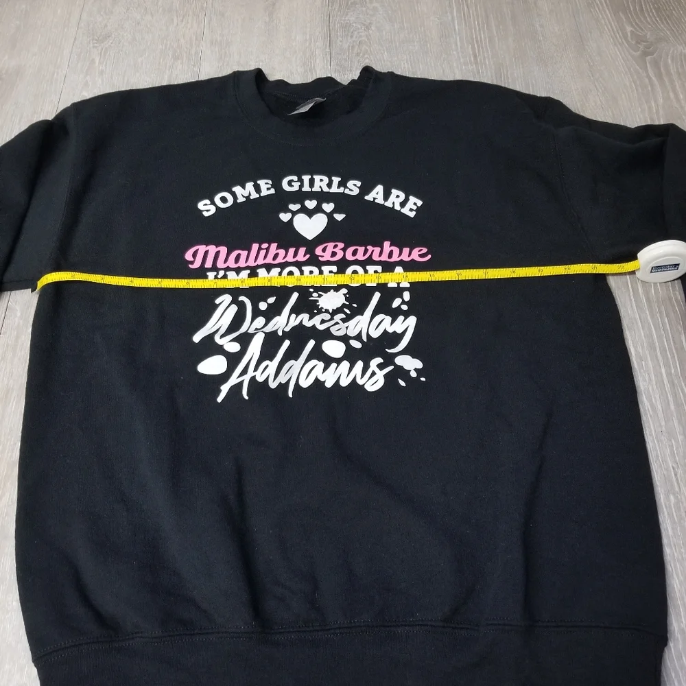 Malibu Barbie/Wednesday Addams sweatshirt - Picture 6 of 6